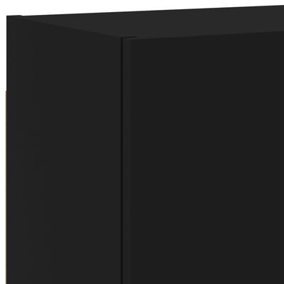 vidaXL 4-dijelni zidni TV elementi crna od konstruiranog drva