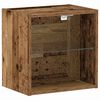 vidaXL Floating Shelf with LED Light s policom Smeđa 40 x 28,5 x 40 cm