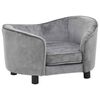 vidaXL Sofa za pse siva 69 x 49 x 40 cm pli&scaron;ana