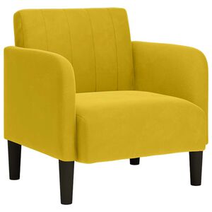 vidaXL Sofa fotelja s naslonima za ruke žuta 54 cm bar&scaron;unasta