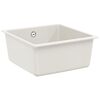 vidaXL Umivaonik Bijelo 430 x 460 mm 80% kvarc i 20% smola