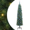 vidaXL Umjetno božićno drvce Zelena 180 cm PVC i čelik i plastika