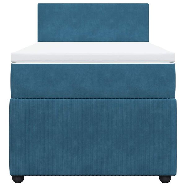 vidaXL Box spring krevet s madracem plavi 80 x 200 cm bar&scaron;unasti