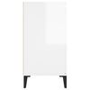 vidaXL Komoda sjajna bijela 102 x 35 x 70 cm od konstruiranog drva