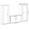 vidaXL 3-dijelni set TV ormarića bijeli od konstruiranog drva
