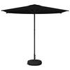 vidaXL Vrtni Parasol s Podnožjem 270 x 270 cm Poliester Pravokutni