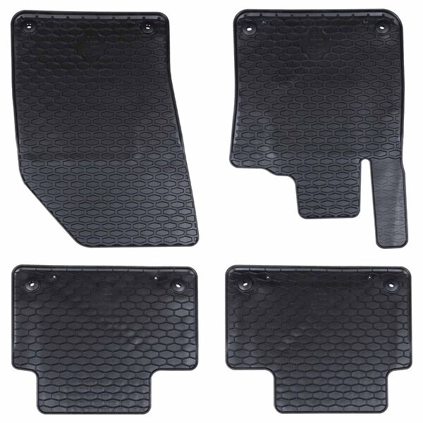 vidaXL Auto tepih 4 pcs Crna prikladno za Volvo S60 / V60 2019- 4D Aft
