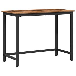 vidaXL stol Staro drvo 80 x 50 x 76,5 cm Inženjerska drva i čelik