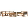 vidaXL Set vanjskih sofa 6 pcs Prirodna Čvrsto drvo akacije