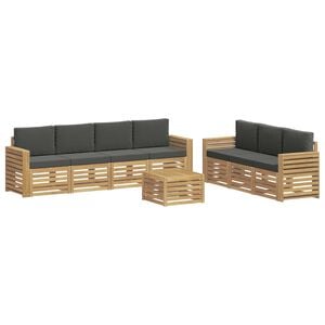 vidaXL Setovi sofa 8 kom. Bijela i antracit Poliester