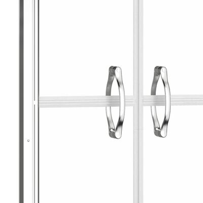 vidaXL Vrata za tuš-kabinu prozirna ESG 76 x 190 cm