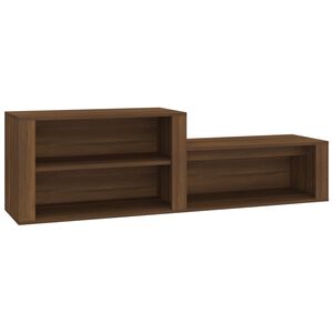 vidaXL Ormarić za cipele smeđi hrast 150x35x45 cm konstruirano drvo