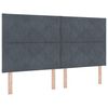 vidaXL LED Box Spring Krevet Tamno siva 180 x 200 cm Bar&scaron;un