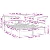 vidaXL Krevet s regalom za knjige bez madraca 140x200 cm od borovine