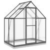 vidaXL Staklenik s okvirom antracit 169 x 114 x 202 cm aluminijski
