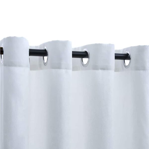 vidaXL Zavjese za zamračivanje s prstenima 2 kom sivobijele 140x225 cm