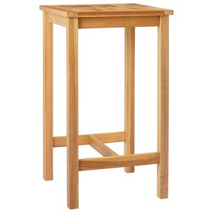 vidaXL Stol za bar Prirodna 60 x 60 x 105 cm Masivni teak