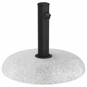 vidaXL Baza za suncobran 20,9kg Svijetlo siva Beton Kružni