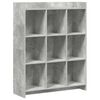 vidaXL Police za knjige Betonska siva 87,5 x 30 x 111 cm