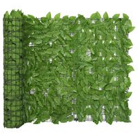 vidaXL Balkonski zastor sa zelenim lišćem 400 x 100 cm