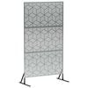 vidaXL Zaslon za privatnost 100 x 50 x 180 cm Pocinčani čelik Srebrna
