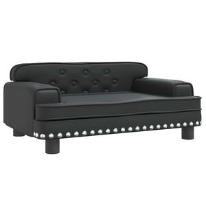 vidaXL Krevet za pse crni 70 x 45 x 30 cm od umjetne kože