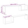 vidaXL Zidne police 2 kom boja hrasta 100x15x20 cm konstruirano drvo