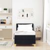 vidaXL Krevet s opruga kutije s madracem Crna 200 x 80 cm Poliester