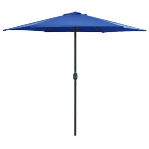 vidaXL Vrtni suncobran s aluminijskim stupom 270 x 246 cm azurnoplavi