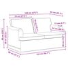 vidaXL Sofa Tamnozelena 144 x 80 x 85 cm tkanina