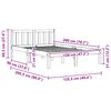 vidaXL Okvir kreveta bez madraca voštano smeđi 120x200 cm od borovine