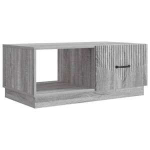 vidaXL Kava Stol Siva sonoma 90 x 50 x 37 cm Konstruirano drvo
