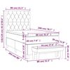 vidaXL Box spring krevet s madracem tamnoplavi 80 x 200 cm bar&scaron;unasti