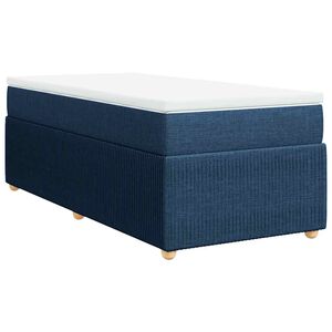 vidaXL Krevet s oprugama i madracem plavi 80x200 cm od tkanine
