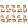 vidaXL 11-dijelni vrtni blagovaonski set 220x90x75 cm bagremovog drva