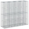 vidaXL Gabionski uzdignuti krevet 2 pcs Srebrno 170 x 50 x 150 cm