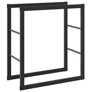 vidaXL Stalak za drva crni 55x30x61 cm čelik