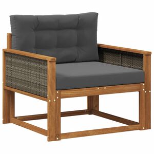 vidaXL Srednja sofa za van Prirodna