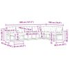 vidaXL Set vanjskih sofa s jastukom 8 pcs Prirodna i svijetlo siva