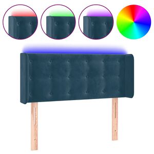 vidaXL LED uzglavlje tamnoplavo 83x16x78/88 cm bar&scaron;unasto