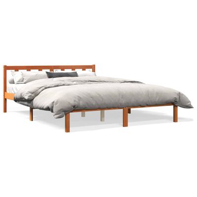 vidaXL Okvir kreveta voštano smeđi 160 x 200 cm od masivne borovine