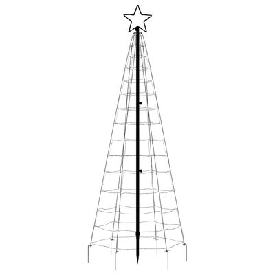 vidaXL Svjetlo za božićno drvce i šiljci 220 LED hladne bijele 180 cm