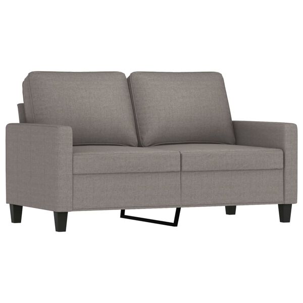 vidaXL 3-dijelni set sofa s jastucima smeđesivi od tkanine