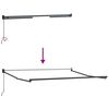 vidaXL Skrovita tenda &Scaron;areni 350 x 250 cm Poliester i aluminij