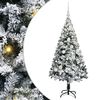 vidaXL Umjetno božićno drvce Bijelo 120 cm PVC i Čelik i Plastika