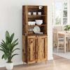 vidaXL Highboard Staro drvo 69,5 x 34 x 180 cm Konstruirano drvo