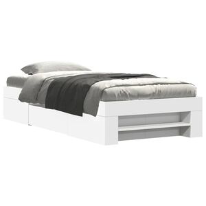 vidaXL Okvir za krevet bijeli 75x190 cm konstruirano drvo