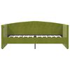 vidaXL Dnevni ležaj s madracem i USB-om svjetlozeleni bar&scaron;un 90x200 cm