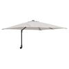vidaXL Vrtni suncobran S LED lampica Pijesak 248,5 x 247,5 x 160 cm