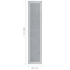 vidaXL Tepih-staza BCF siva s uzorkom 80 x 400 cm